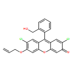 3H-Xanthen-3-one, 2,7-dichloro-9-[2-(hydroxymethyl)phenyl]-6-(2-propen-1-yloxy)- 