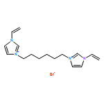 1H-Imidazolium, 1,1'-(1,6-hexanediyl)bis[3-ethenyl-, bromide (1:2) 