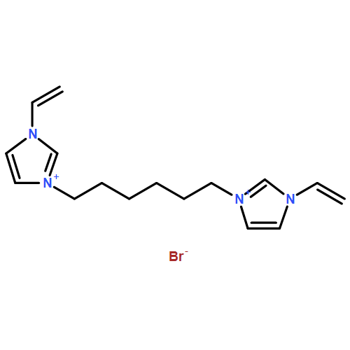 1H-Imidazolium, 1,1'-(1,6-hexanediyl)bis[3-ethenyl-, bromide (1:2) 