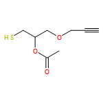 2-Propanol, 1-mercapto-3-(2-propyn-1-yloxy)-, 2-acetate 