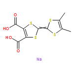 1,3-Dithiole-4,5-dicarboxylic acid, 2-(4,5-dimethyl-1,3-dithiol-2-ylidene)-, sodium salt (1:2) 