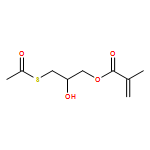 2-Propenoic acid, 2-methyl-, 3-(acetylthio)-2-hydroxypropyl ester 