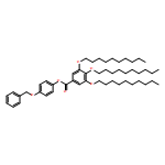 Benzoic acid, 3,4,5-tris(decyloxy)-, 4-(phenylmethoxy)phenyl ester 