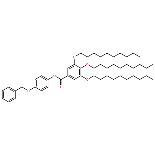 Benzoic acid, 3,4,5-tris(decyloxy)-, 4-(phenylmethoxy)phenyl ester 