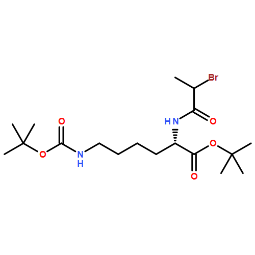 L-Lysine, N2-(2-bromo-1-oxopropyl)-N6-[(1,1-dimethylethoxy)carbonyl]-, 1,1-dimethylethyl ester 