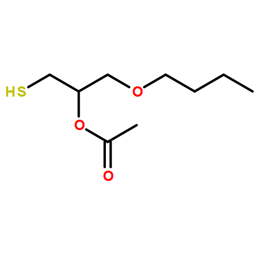 2-Propanol, 1-butoxy-3-mercapto-, 2-acetate 