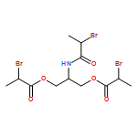 Propanoic acid, 2-bromo-, 1,1'-[2-[(2-bromo-1-oxopropyl)amino]-1,3-propanediyl] ester 