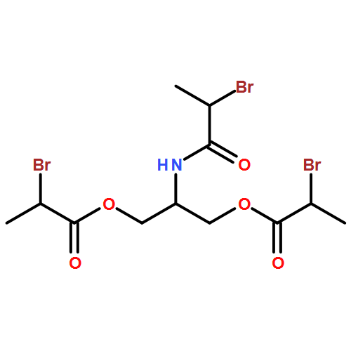 Propanoic acid, 2-bromo-, 1,1'-[2-[(2-bromo-1-oxopropyl)amino]-1,3-propanediyl] ester 