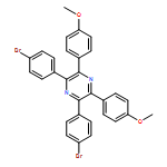 Pyrazine, 2,6-bis(4-bromophenyl)-3,5-bis(4-methoxyphenyl)- 