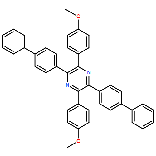 Pyrazine, 2,5-bis([1,1'-biphenyl]-4-yl)-3,6-bis(4-methoxyphenyl)- 