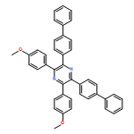 Pyrazine, 2,6-bis([1,1'-biphenyl]-4-yl)-3,5-bis(4-methoxyphenyl)- 