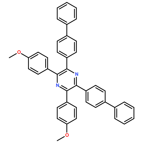 Pyrazine, 2,6-bis([1,1'-biphenyl]-4-yl)-3,5-bis(4-methoxyphenyl)- 