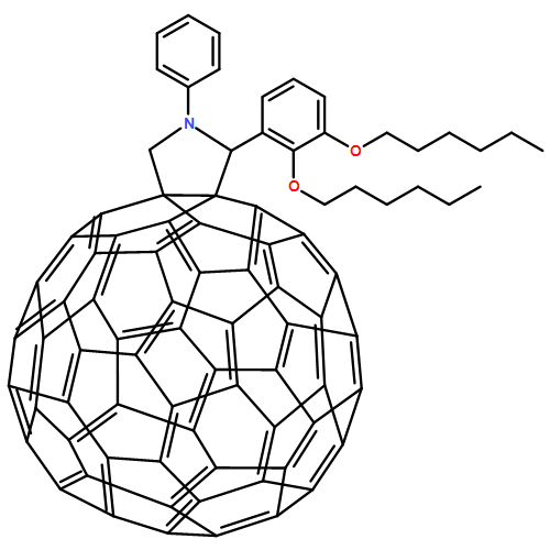 2'H-[5,6]Fullereno-C60-Ih-[1,9-c]pyrrole, 2'-[2,3-bis(hexyloxy)phenyl]-1',5'-dihydro-1'-phenyl- 