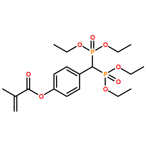 2-Propenoic acid, 2-methyl-, 4-[bis(diethoxyphosphinyl)methyl]phenyl ester 