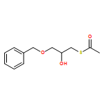 Ethanethioic acid, S-[2-hydroxy-3-(phenylmethoxy)propyl] ester 