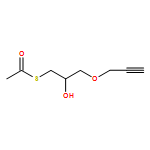 Ethanethioic acid, S-[2-hydroxy-3-(2-propyn-1-yloxy)propyl] ester 