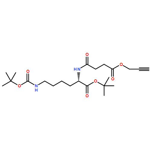 L-Lysine, N6-[(1,1-dimethylethoxy)carbonyl]-N2-[1,4-dioxo-4-(2-propyn-1-yloxy)butyl]-, 1,1-dimethylethyl ester 