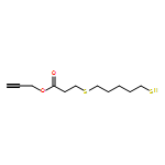 Propanoic acid, 3-[(5-mercaptopentyl)thio]-, 2-propyn-1-yl ester 