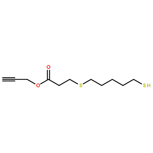 Propanoic acid, 3-[(5-mercaptopentyl)thio]-, 2-propyn-1-yl ester 