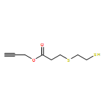 Propanoic acid, 3-[(2-mercaptoethyl)thio]-, 2-propyn-1-yl ester 