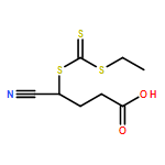 Butanoic acid, 4-cyano-4-[[(ethylthio)thioxomethyl]thio]- 