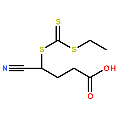 Butanoic acid, 4-cyano-4-[[(ethylthio)thioxomethyl]thio]- 