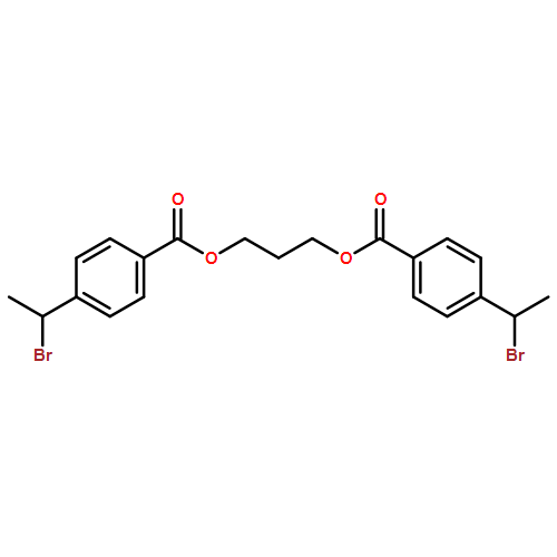 Benzoic acid, 4-(1-bromoethyl)-, 1,1'-(1,3-propanediyl) ester 