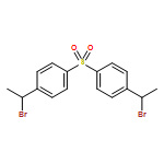 Benzene, 1,1'-sulfonylbis[4-(1-bromoethyl)- 