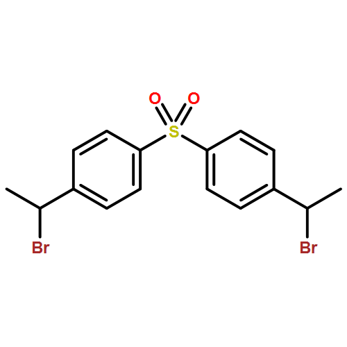 Benzene, 1,1'-sulfonylbis[4-(1-bromoethyl)- 