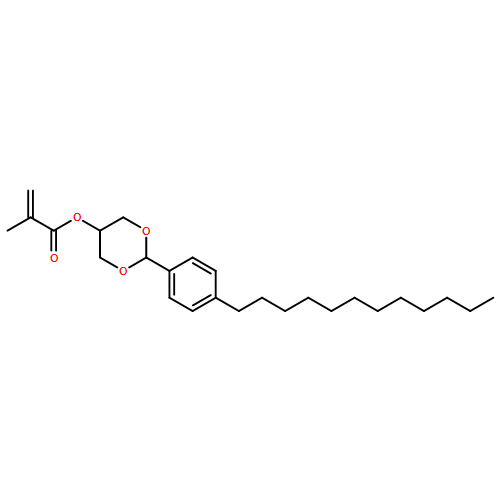 2-Propenoic acid, 2-methyl-, 2-(4-dodecylphenyl)-1,3-dioxan-5-yl ester 