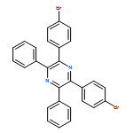 Pyrazine, 2,6-bis(4-bromophenyl)-3,5-diphenyl- 