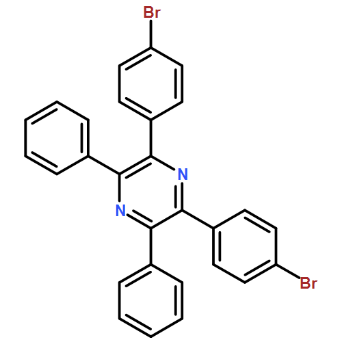 Pyrazine, 2,6-bis(4-bromophenyl)-3,5-diphenyl- 