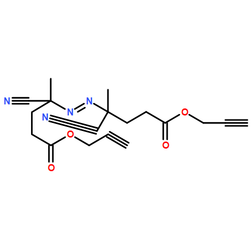 Pentanoic acid, 4,4'-(1,2-diazenediyl)bis[4-cyano-, 1,1'-di-2-propyn-1-yl ester 