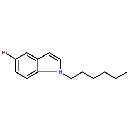 1H-Indole, 5-bromo-1-hexyl- 