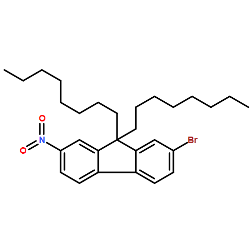 9H-Fluorene, 2-bromo-7-nitro-9,9-dioctyl- 