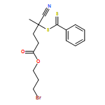 Pentanoic acid, 4-cyano-4-[(phenylthioxomethyl)thio]-, 3-bromopropyl ester