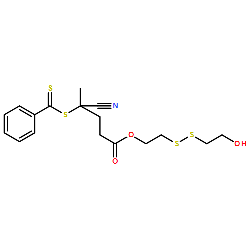 Pentanoic acid, 4-cyano-4-[(phenylthioxomethyl)thio]-, 2-[(2-hydroxyethyl)dithio]ethyl ester 