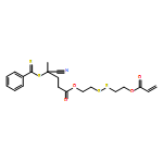 Pentanoic acid, 4-cyano-4-[(phenylthioxomethyl)thio]-, 2-[[2-[(1-oxo-2-propen-1-yl)oxy]ethyl]dithio]ethyl ester 