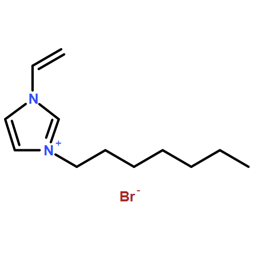 1H-Imidazolium, 3-ethenyl-1-heptyl-, bromide (1:1) 