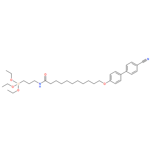 Undecanamide, 11-[(4'-cyano[1,1'-biphenyl]-4-yl)oxy]-N-[3-(triethoxysilyl)propyl]- 