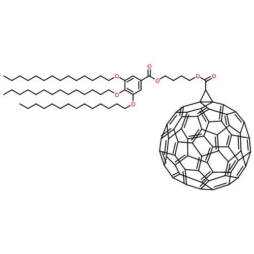 3'H-Cyclopropa[1,9][5,6]fullerene-C60-Ih-3'-carboxylic acid, 4-[[3,4,5-tris(tetradecyloxy)benzoyl]oxy]butyl ester 