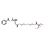 Pentanoic acid, 4-cyano-4-[(phenylthioxomethyl)thio]-, 2-[[2-[3-hydroxy-2-(hydroxymethyl)-2-methyl-1-oxopropoxy]ethyl]dithio]ethyl ester 