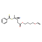 Pentanoic acid, 4-cyano-4-[(phenylthioxomethyl)thio]-, 4-(ethenyloxy)butyl ester 