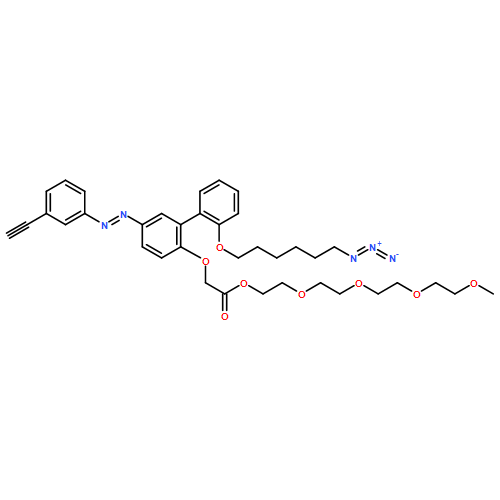 Acetic acid, 2-[[2'-[(6-azidohexyl)oxy]-5-[2-(3-ethynylphenyl)diazenyl][1,1'-biphenyl]-2-yl]oxy]-, 3,6,9,12-tetraoxatridec-1-yl ester 