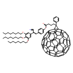 3'H-Cyclopropa[1,9][5,6]fullerene-C60-Ih-3'-butanoic acid, 3'-phenyl-, 4-[2-cyano-2-[3,4,5-tris(octyloxy)phenyl]ethenyl]phenyl ester 