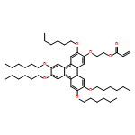 2-Propenoic acid, 2-[[3,6,7,10,11-pentakis(hexyloxy)-2-triphenylenyl]oxy]ethyl ester 