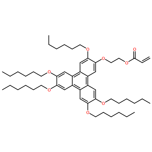 2-Propenoic acid, 2-[[3,6,7,10,11-pentakis(hexyloxy)-2-triphenylenyl]oxy]ethyl ester 