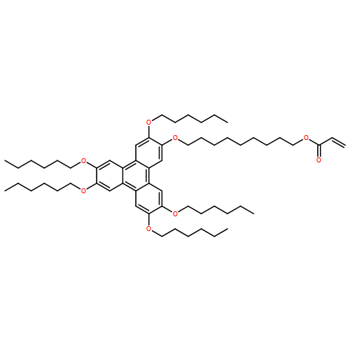 2-Propenoic acid, 9-[[3,6,7,10,11-pentakis(hexyloxy)-2-triphenylenyl]oxy]nonyl ester 