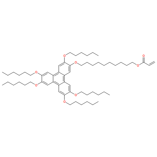 2-Propenoic acid, 10-[[3,6,7,10,11-pentakis(hexyloxy)-2-triphenylenyl]oxy]decyl ester 