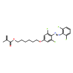 2-Propenoic acid, 2-methyl-, 6-[4-[2-(2,6-difluorophenyl)diazenyl]-3,5-difluorophenoxy]hexyl ester 